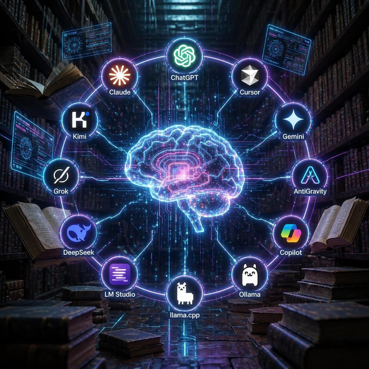 Vibra-Ingenn Central AI Brain & Model Execution Wheel